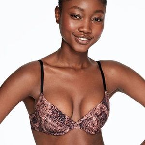 Snakeskin Victoria’s Secret Push-Up Bra